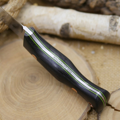 Tradesman: Ancient Bog Oak, Double Liners, Tapered Tang