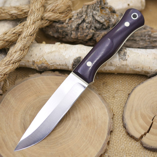 Explorer: Maroon Canvas Micarta, Ivory G10 Pins & Liners