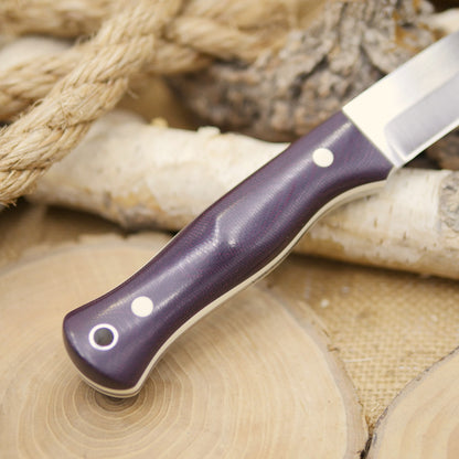 Explorer: Maroon Canvas Micarta, Ivory G10 Pins & Liners