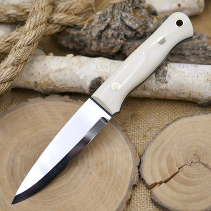 Classic: Ivory Paper Micarta & Forest Green G10