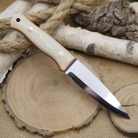 Classic: Jute Micarta, Earth Brown & Orange G10 Liners