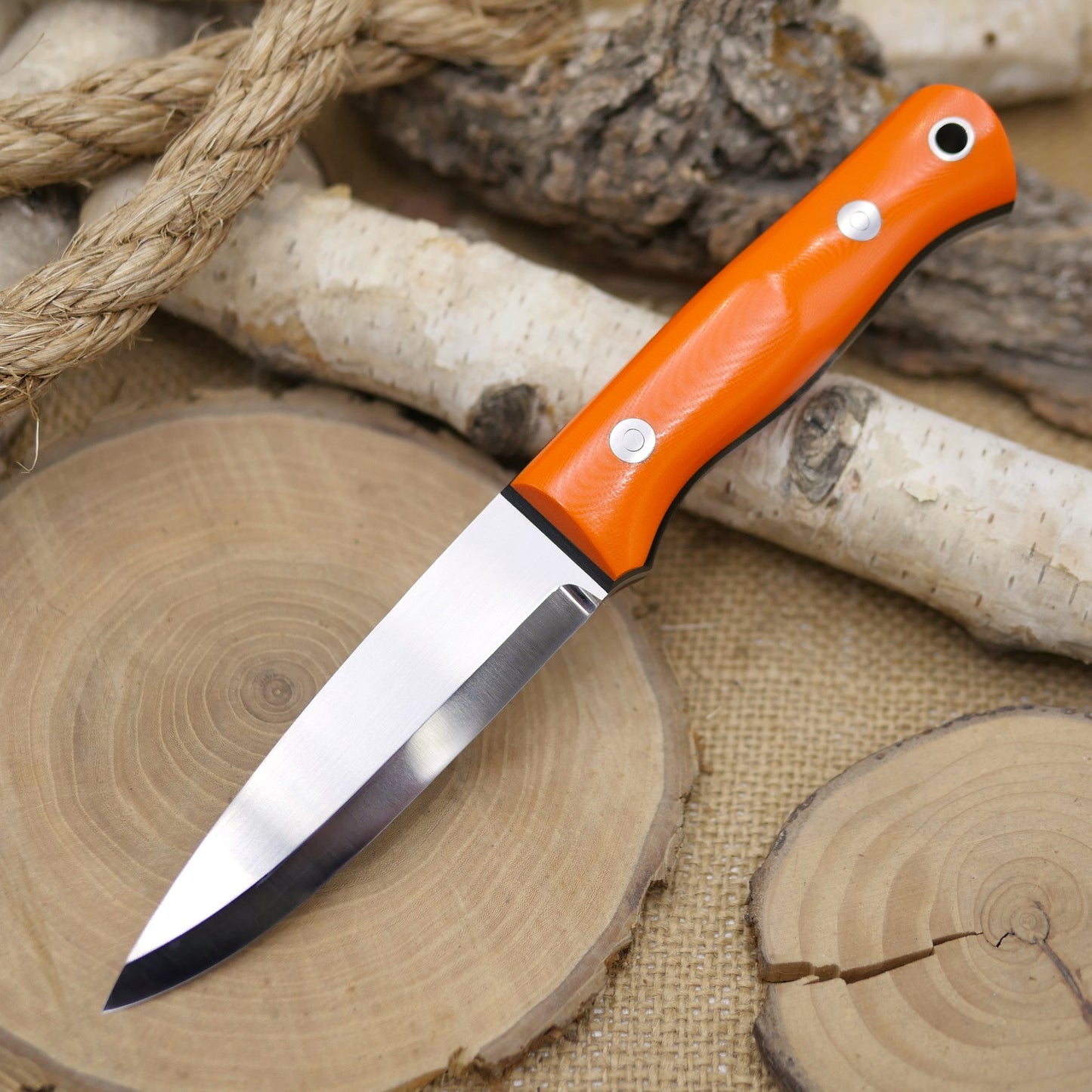 Classic: Hunter Orange G10 & Black Liners