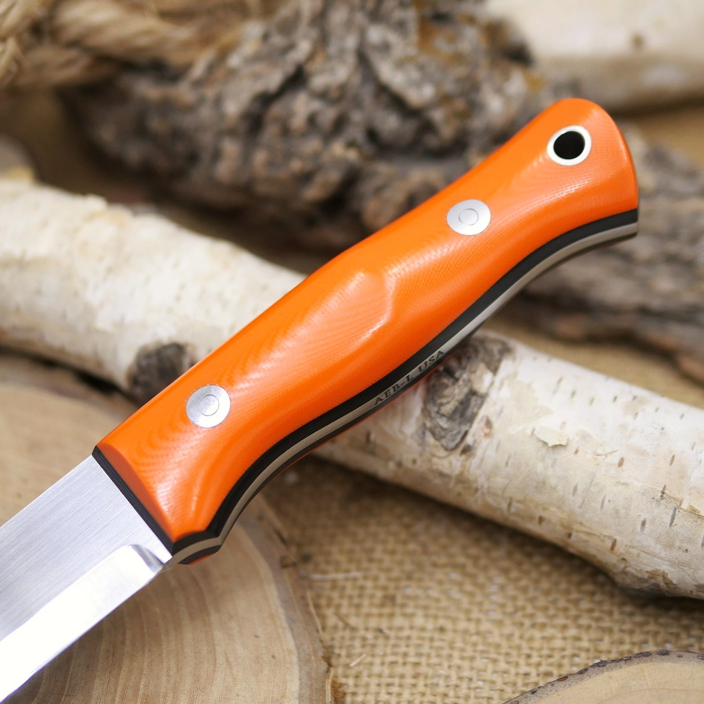 Classic: Hunter Orange G10 & Black Liners