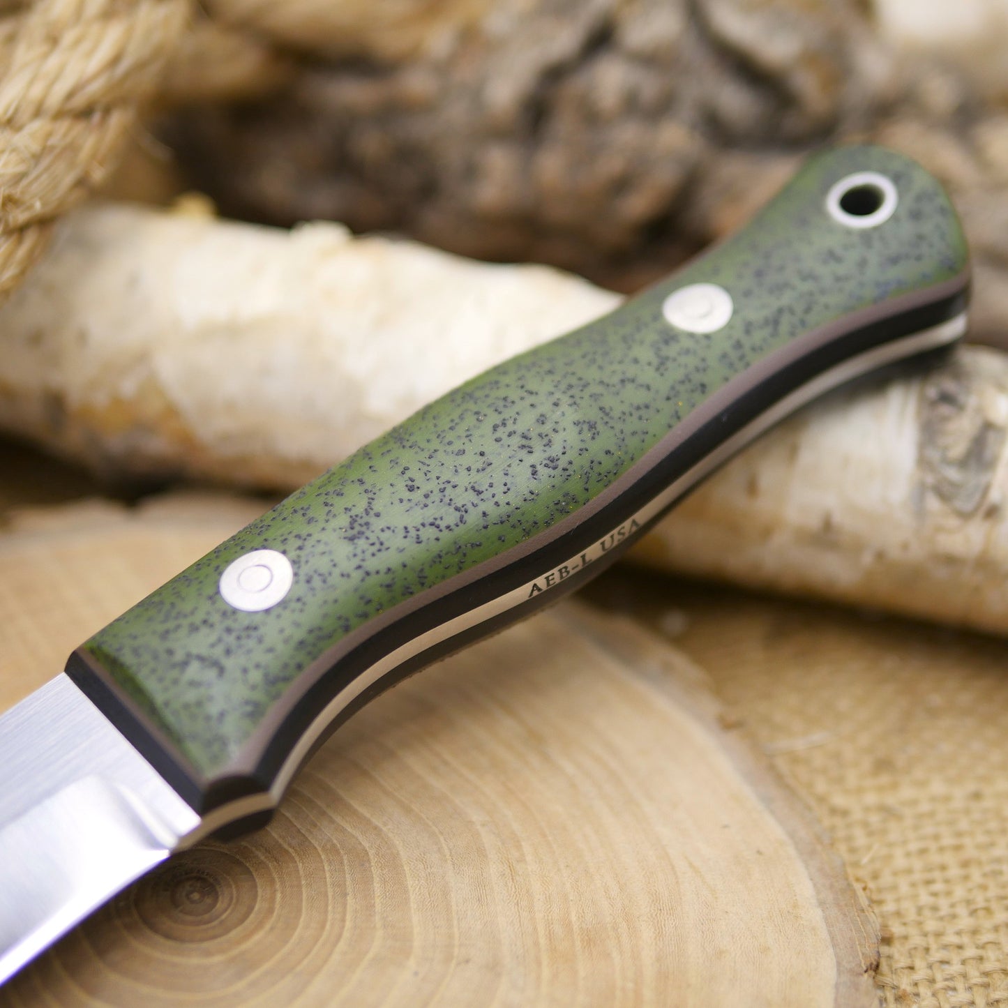 Explorer: OD Green Grip-Tec, Earth Brown & Black G10 Liners