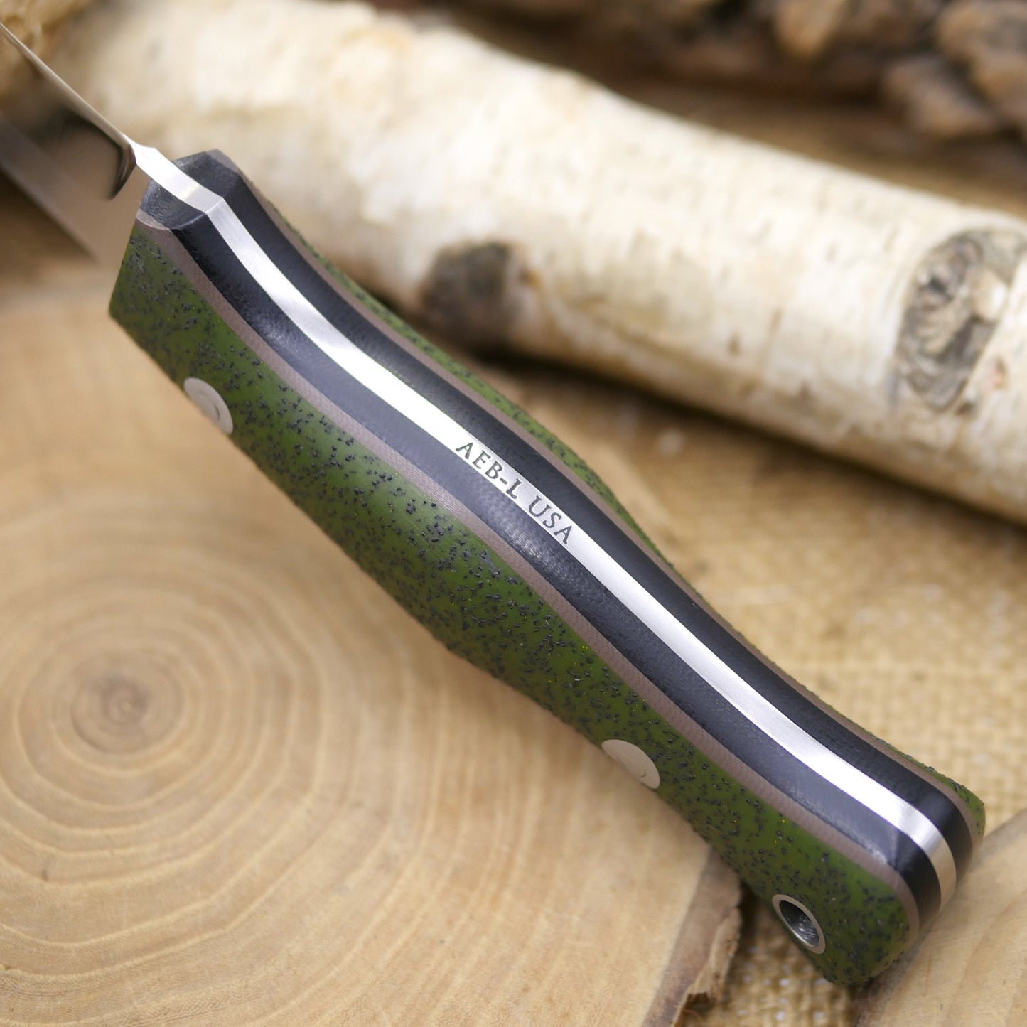 Explorer: OD Green Grip-Tec, Earth Brown & Black G10 Liners