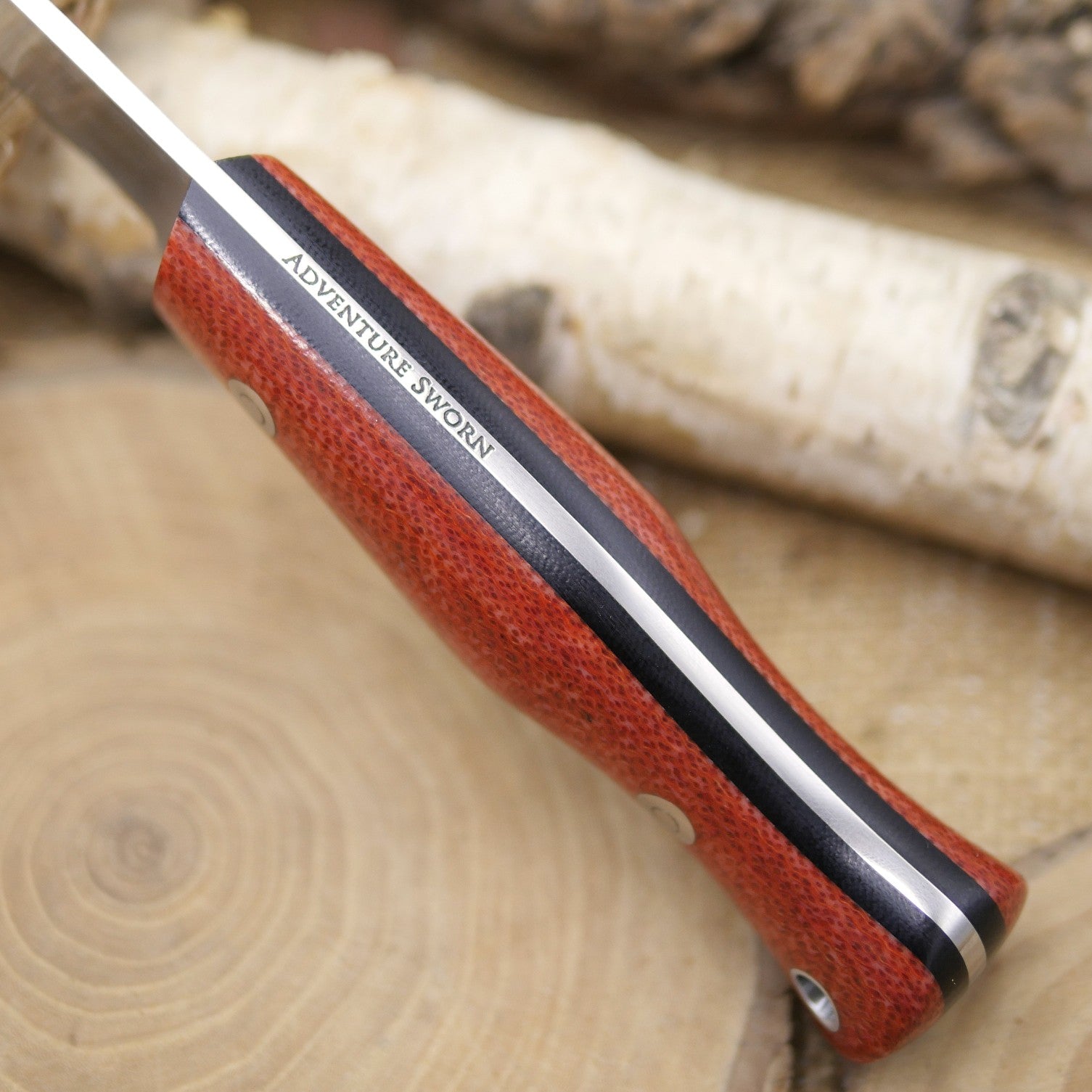 Mountaineer: Sedona Jute Micarta, Black G10 Liners – Adventure