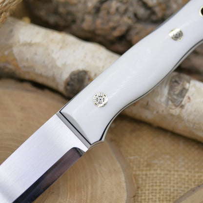 Classic: White G10 & Mosaic Pins