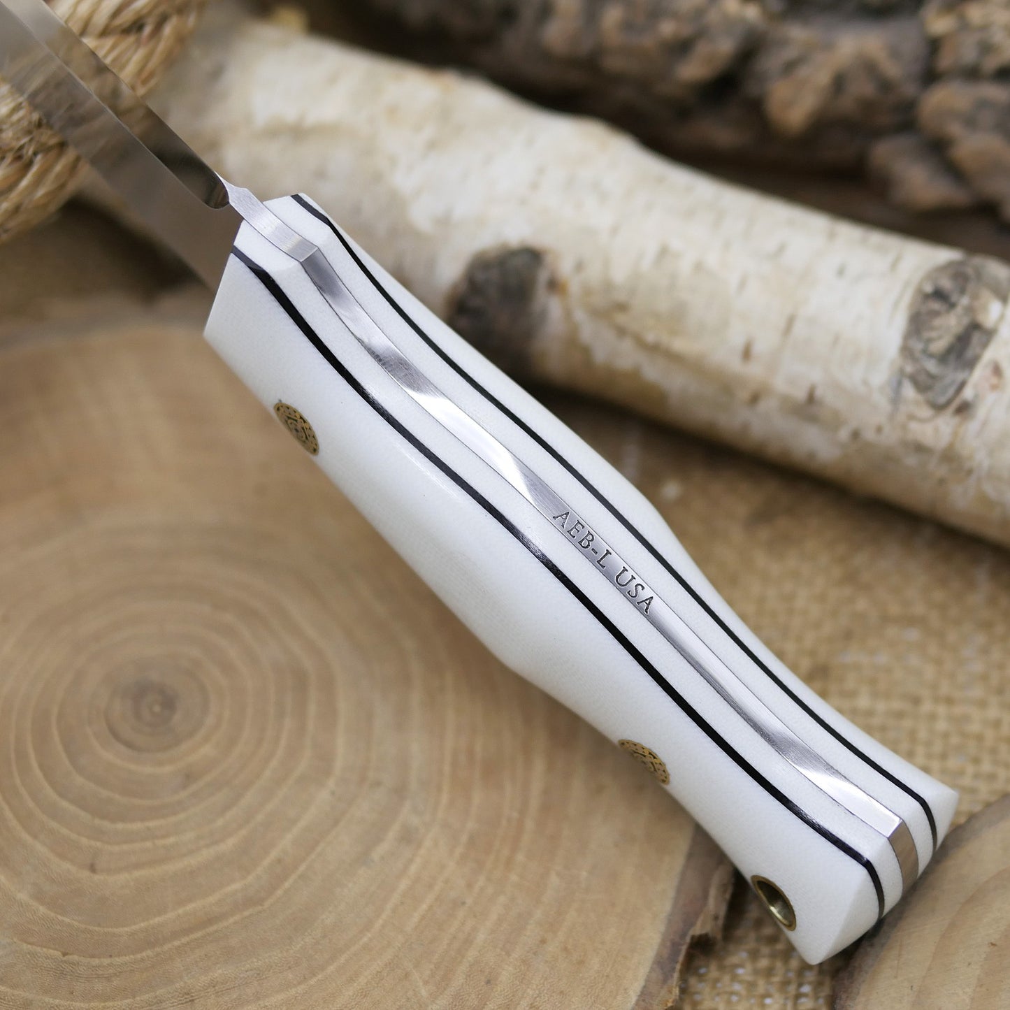 Classic: White G10 & Mosaic Pins