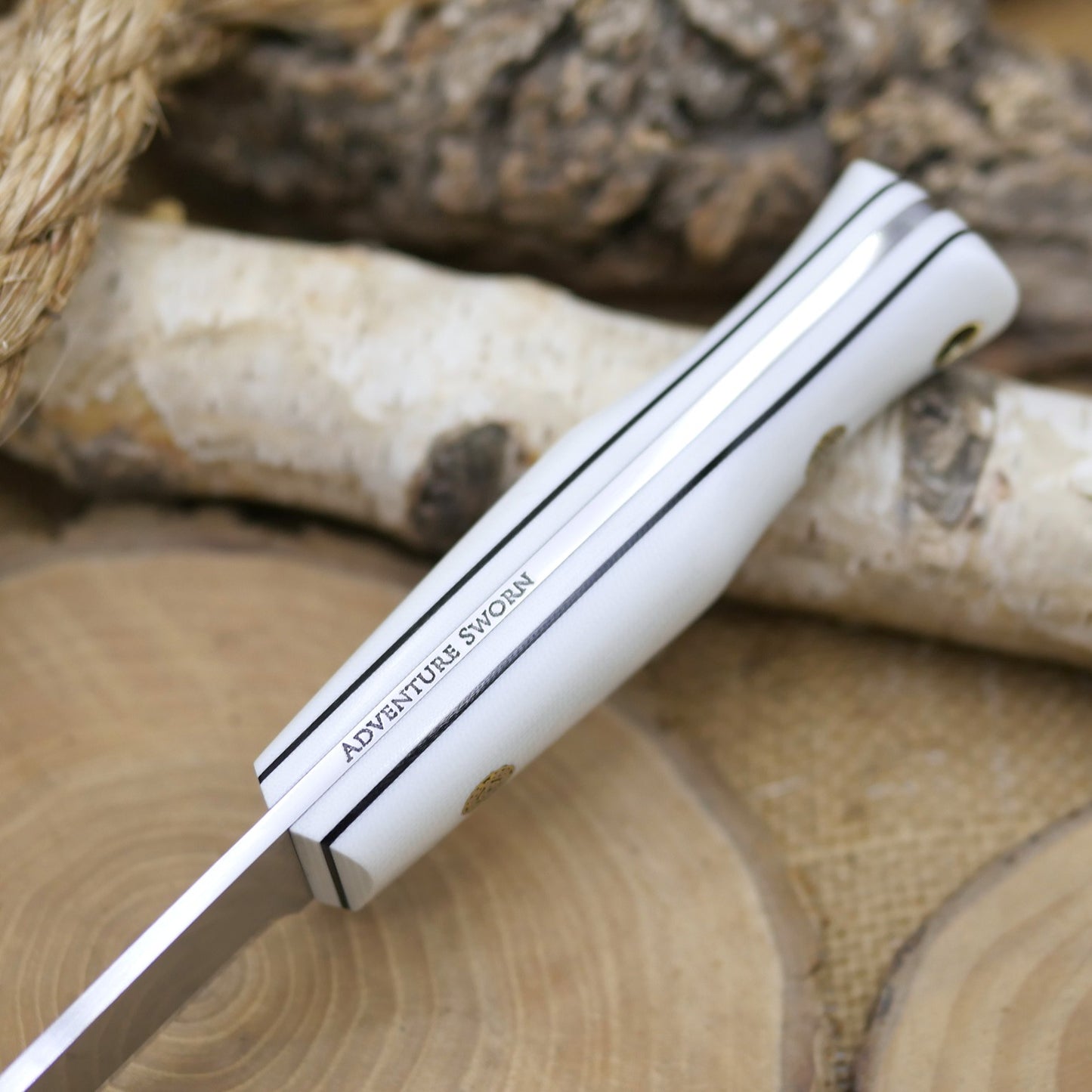 Classic: White G10 & Mosaic Pins