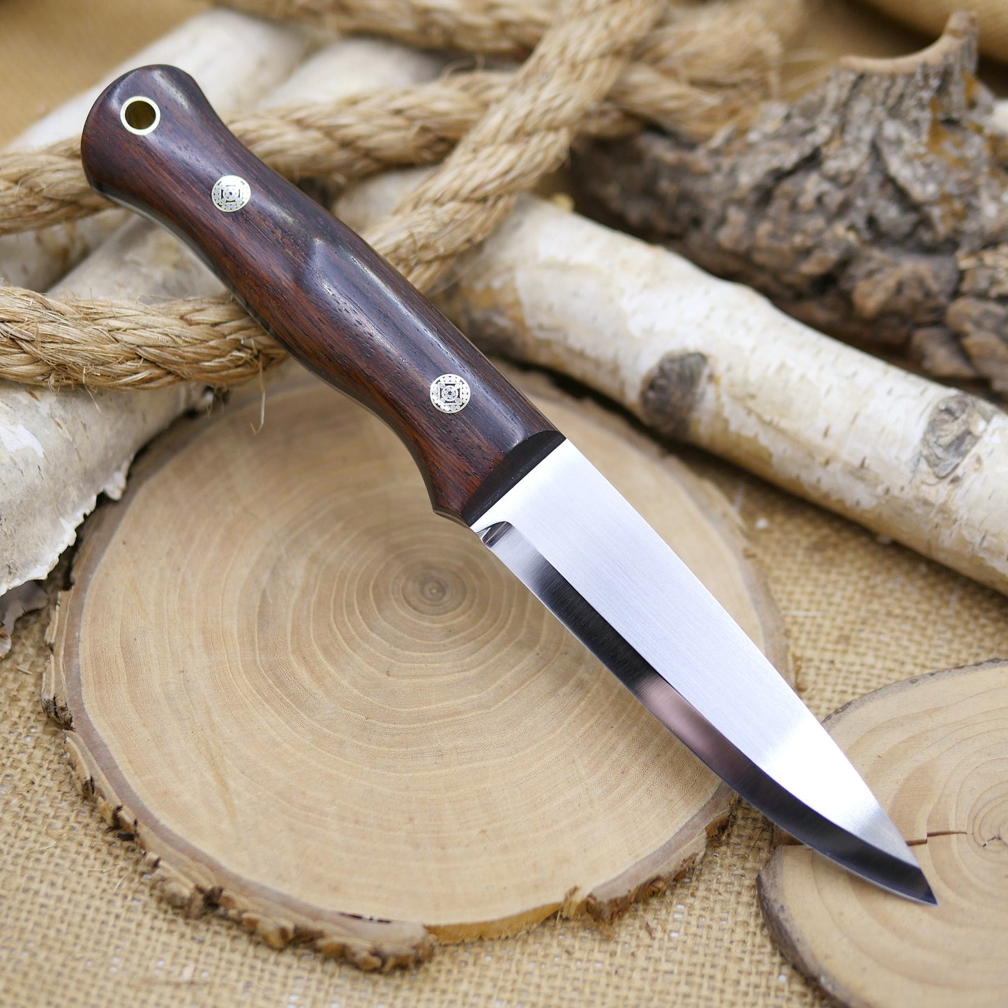 Mountaineer: Cocobolo & Mosaic Pins