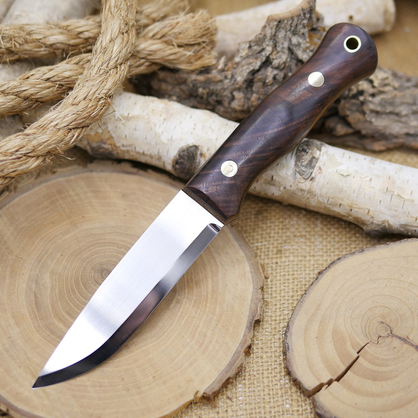 Explorer: Figured Walnut, Brown Canvas & Forest Green G10