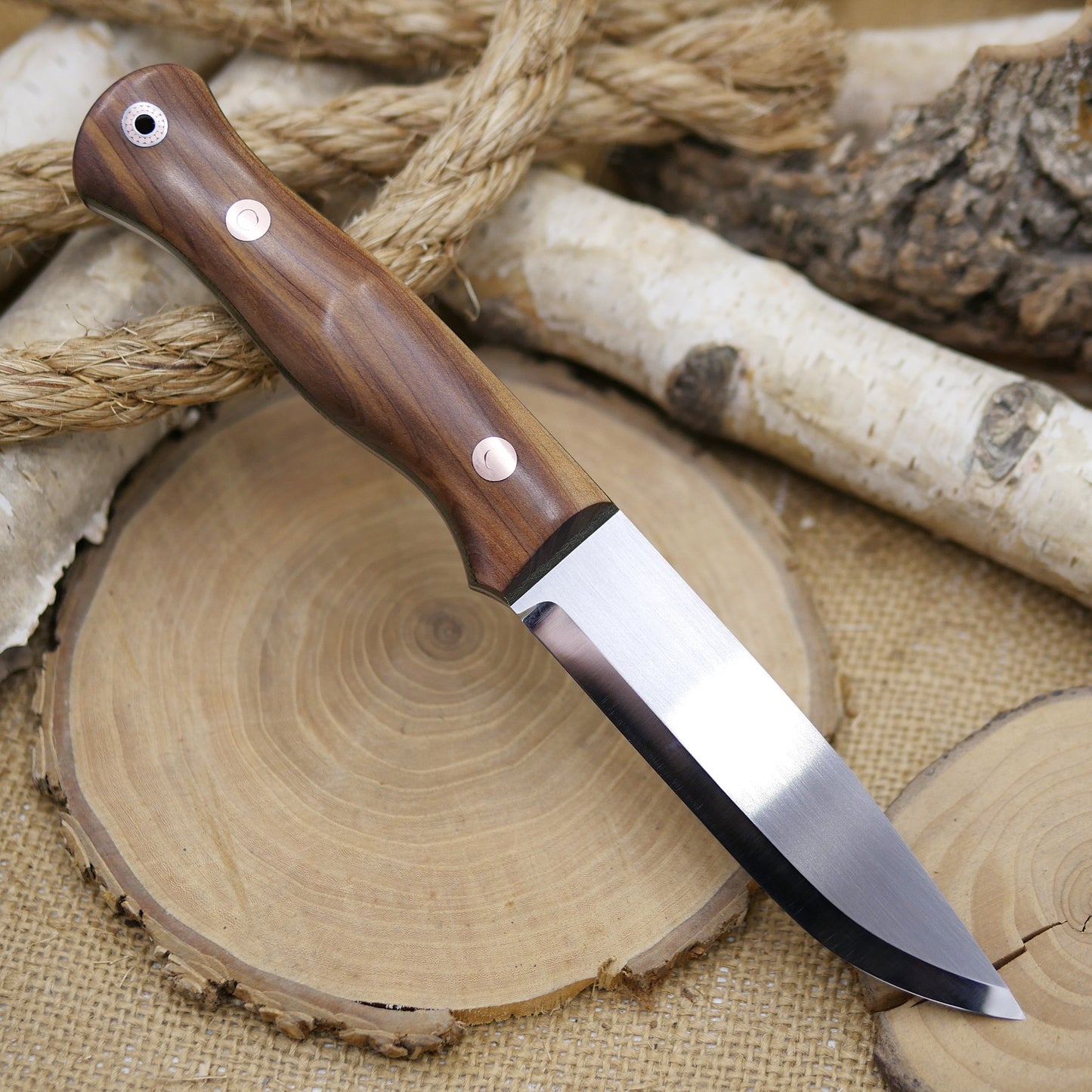 Explorer: Stabilized Cedar, Green Canvas & Copper Mosaic Tube