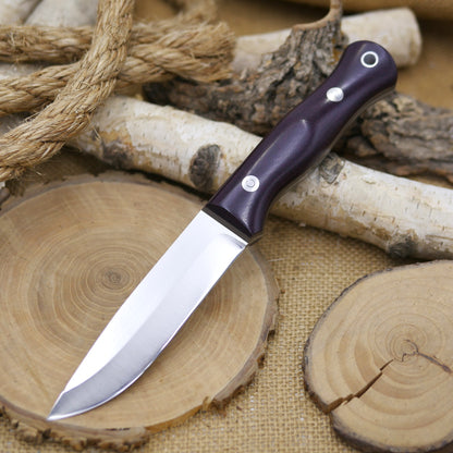 Explorer: Maroon Canvas Micarta & Earth Brown G10