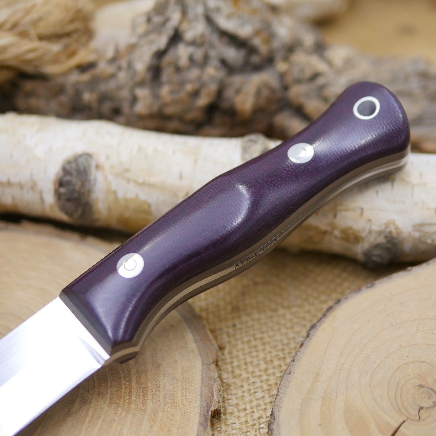 Explorer: Maroon Canvas Micarta & Earth Brown G10