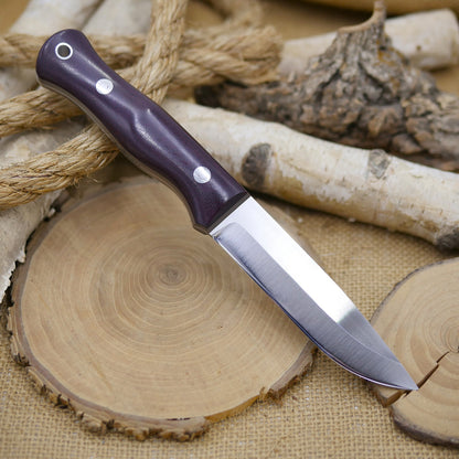 Explorer: Maroon Canvas Micarta & Earth Brown G10