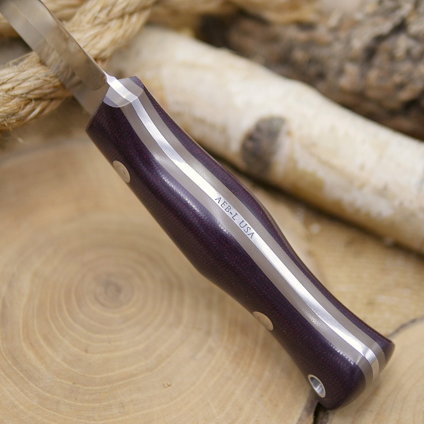 Explorer: Maroon Canvas Micarta & Earth Brown G10