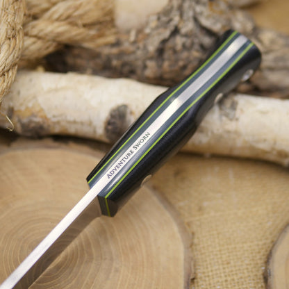 Tradesman: Black Canvas Micarta, Forest & Toxic Green G10 Liners