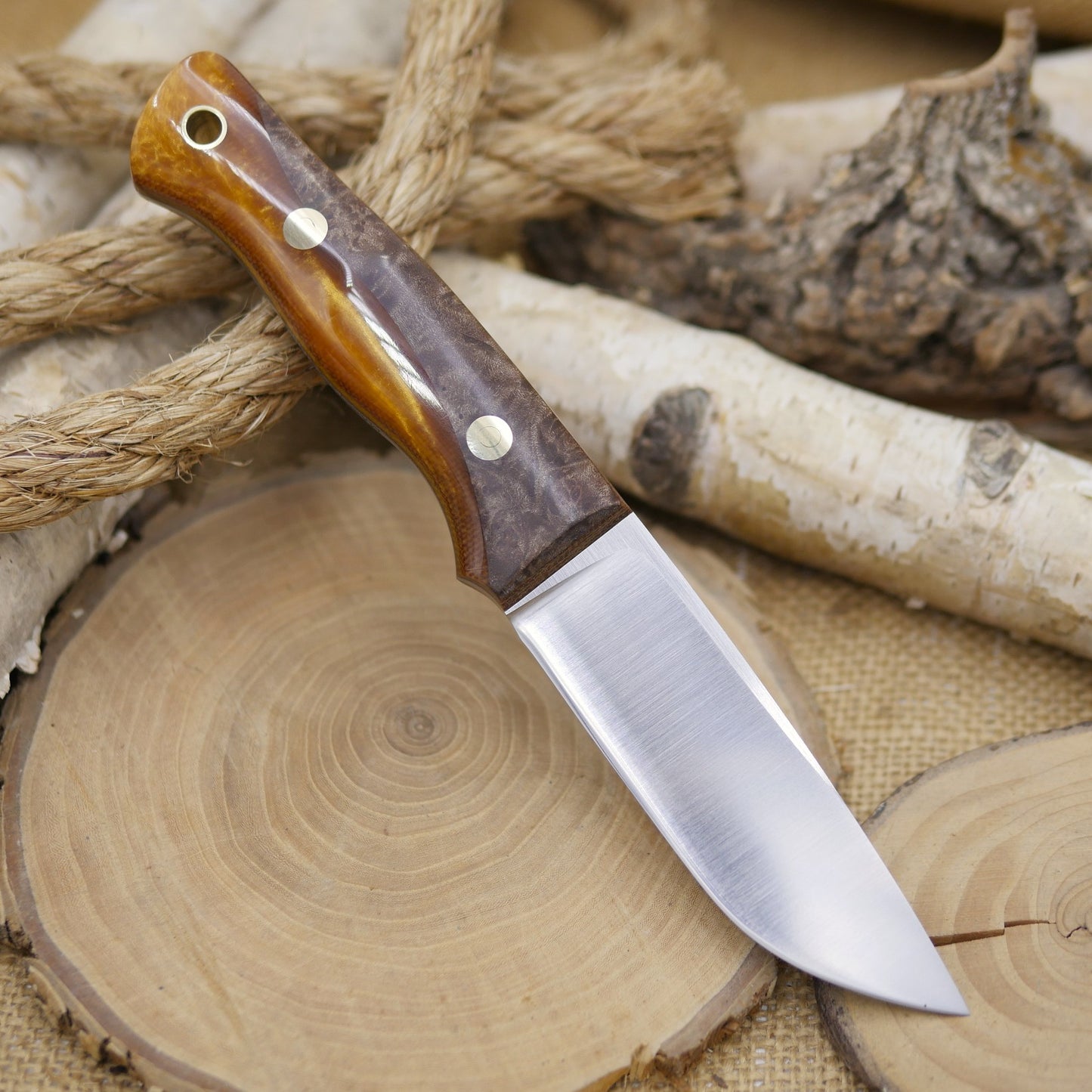 Huntsman: Maple Burl & Orange Hybridwood
