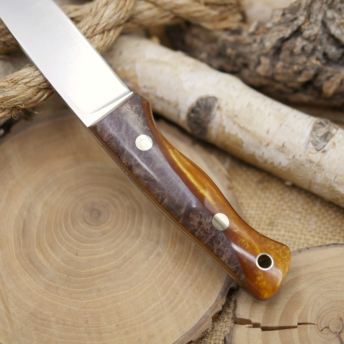 Huntsman: Maple Burl & Orange Hybridwood