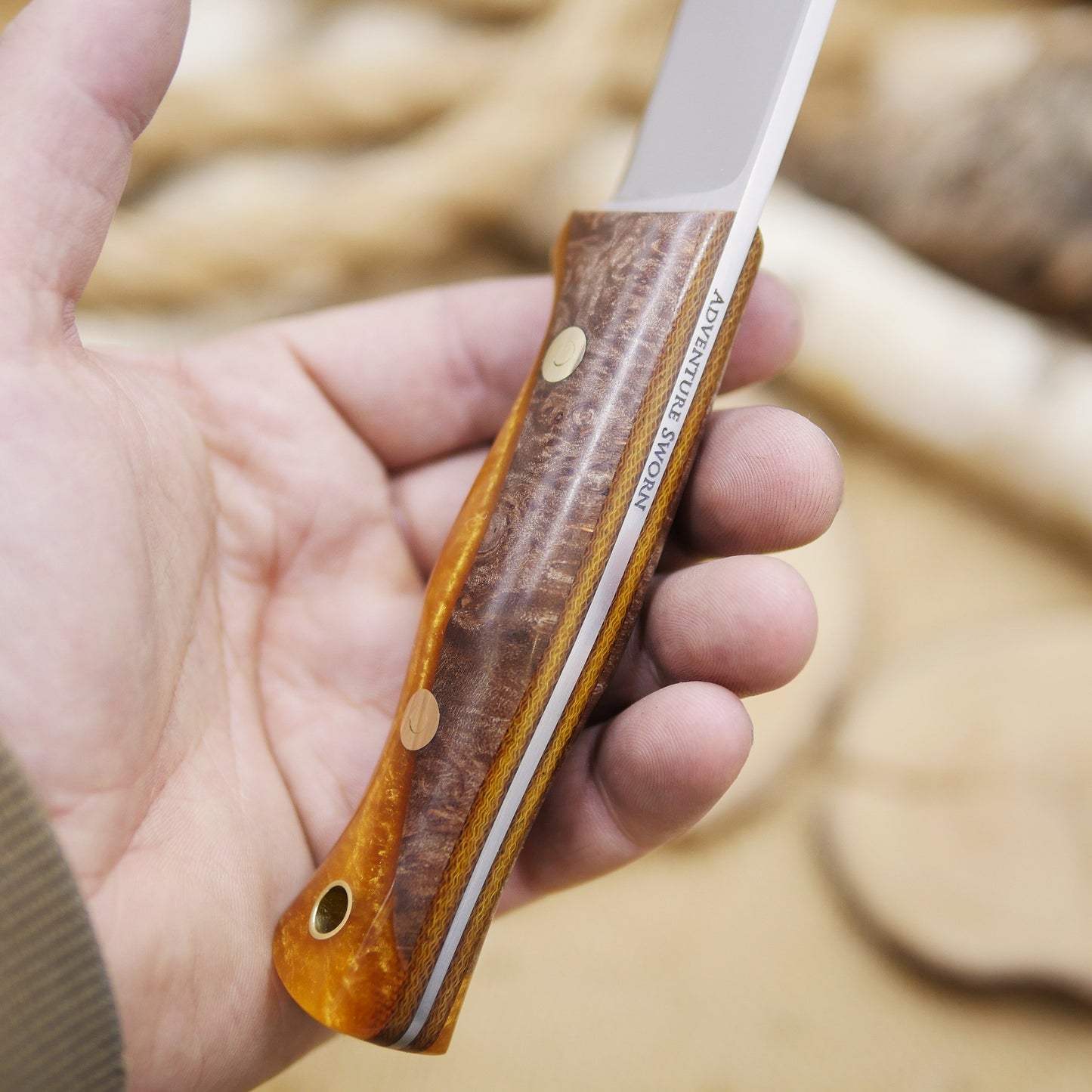 Huntsman: Maple Burl & Orange Hybridwood