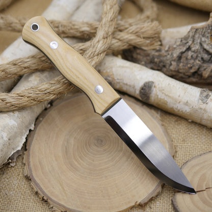 Explorer: Stabilized American Hickory & Green Canvas Micarta
