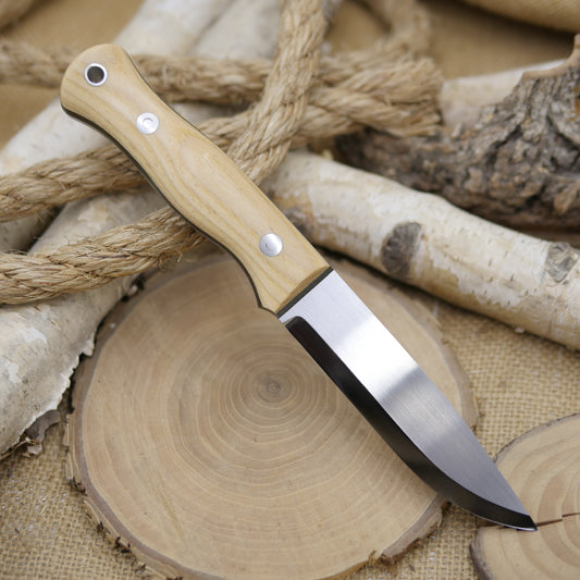Explorer: Stabilized American Hickory & Green Canvas Micarta