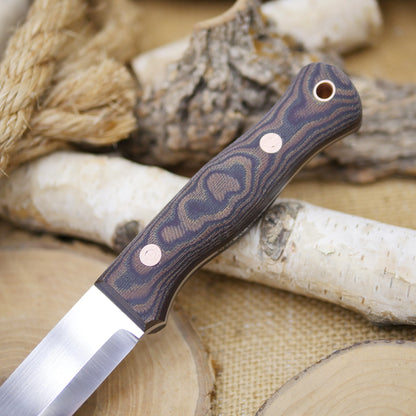 Explorer: 3V, Python Canvas Micarta, Tapered Tang