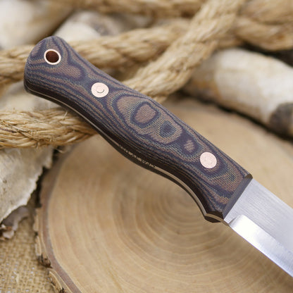 Explorer: 3V, Python Canvas Micarta, Tapered Tang