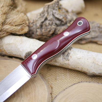 Mountaineer: Magnacut, Red G10 & Double Liners