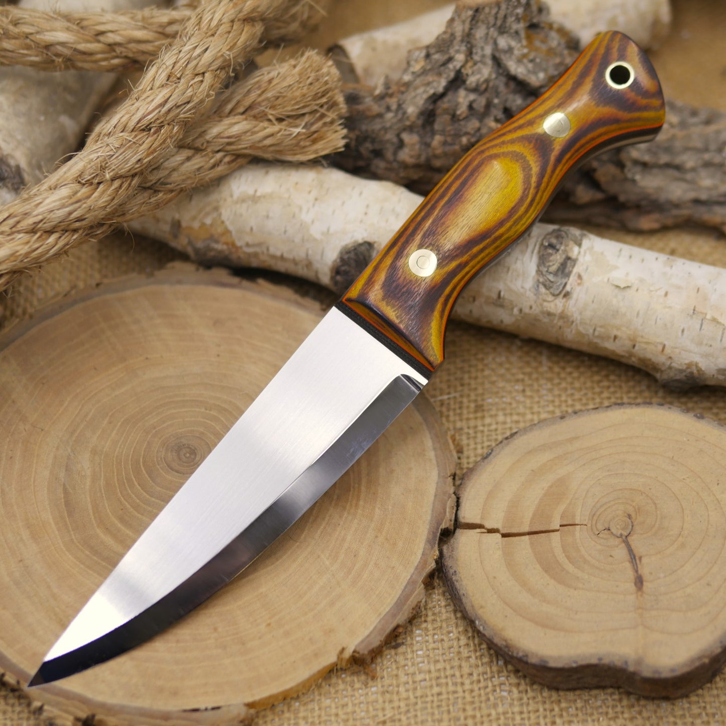 Tradesman: Seared Osage Orange, Green Canvas & Hunter Orange Liners