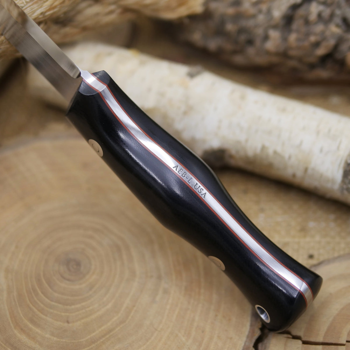 Explorer: Black Canvas Micarta & Cinnamon Liners