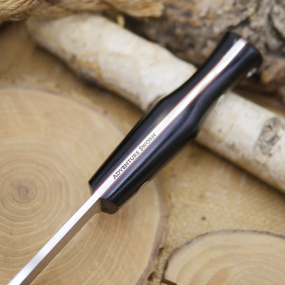Explorer: Black Canvas Micarta & Cinnamon Liners