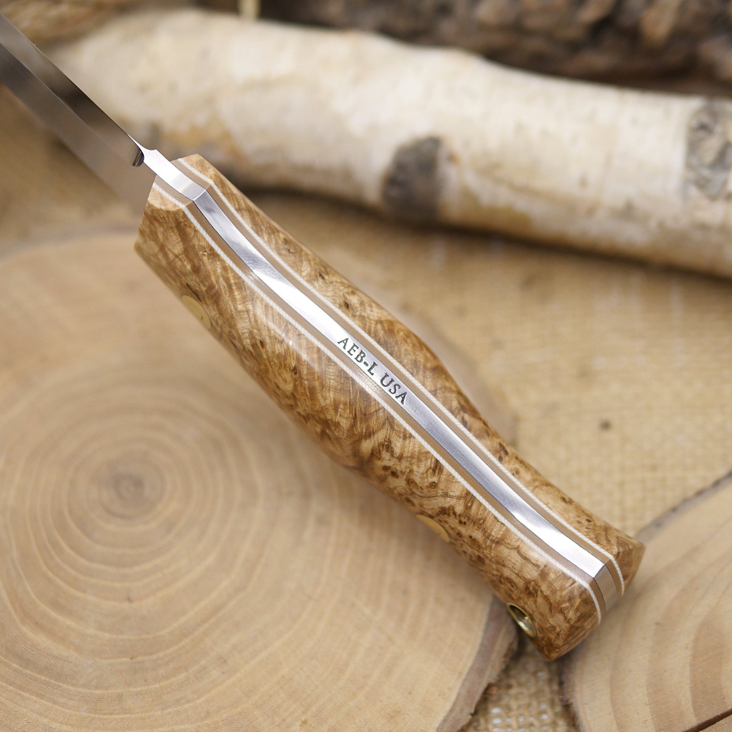 Classic: Black Ash Burl, Tan & White Liners