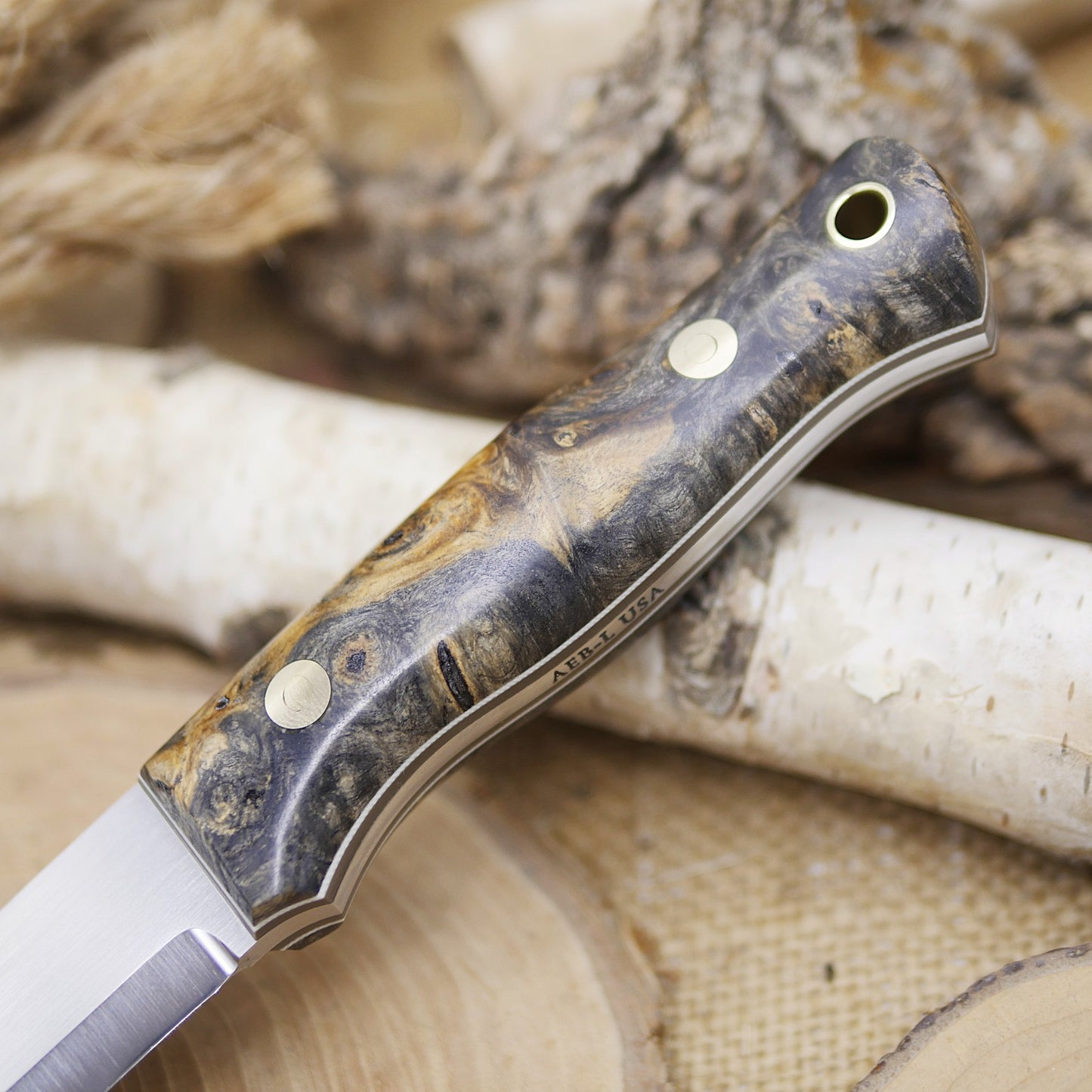 Classic: Buckeye Burl, Earth Brown & White Liners