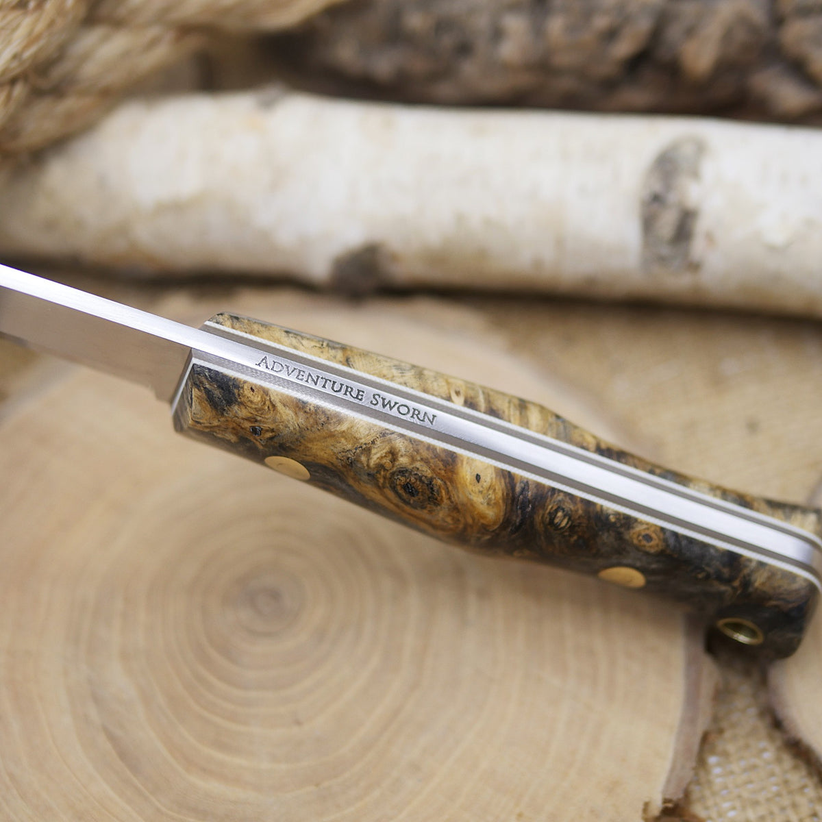 Classic: Buckeye Burl, Earth Brown & White Liners