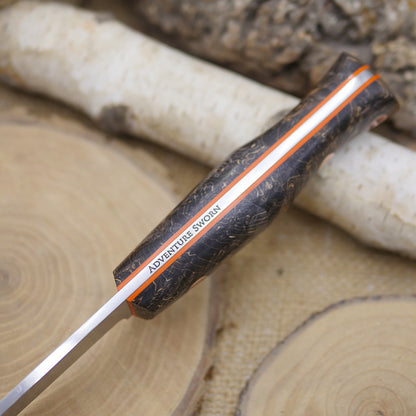 Classic: Black & Orange Maple Burl, Orange Liners