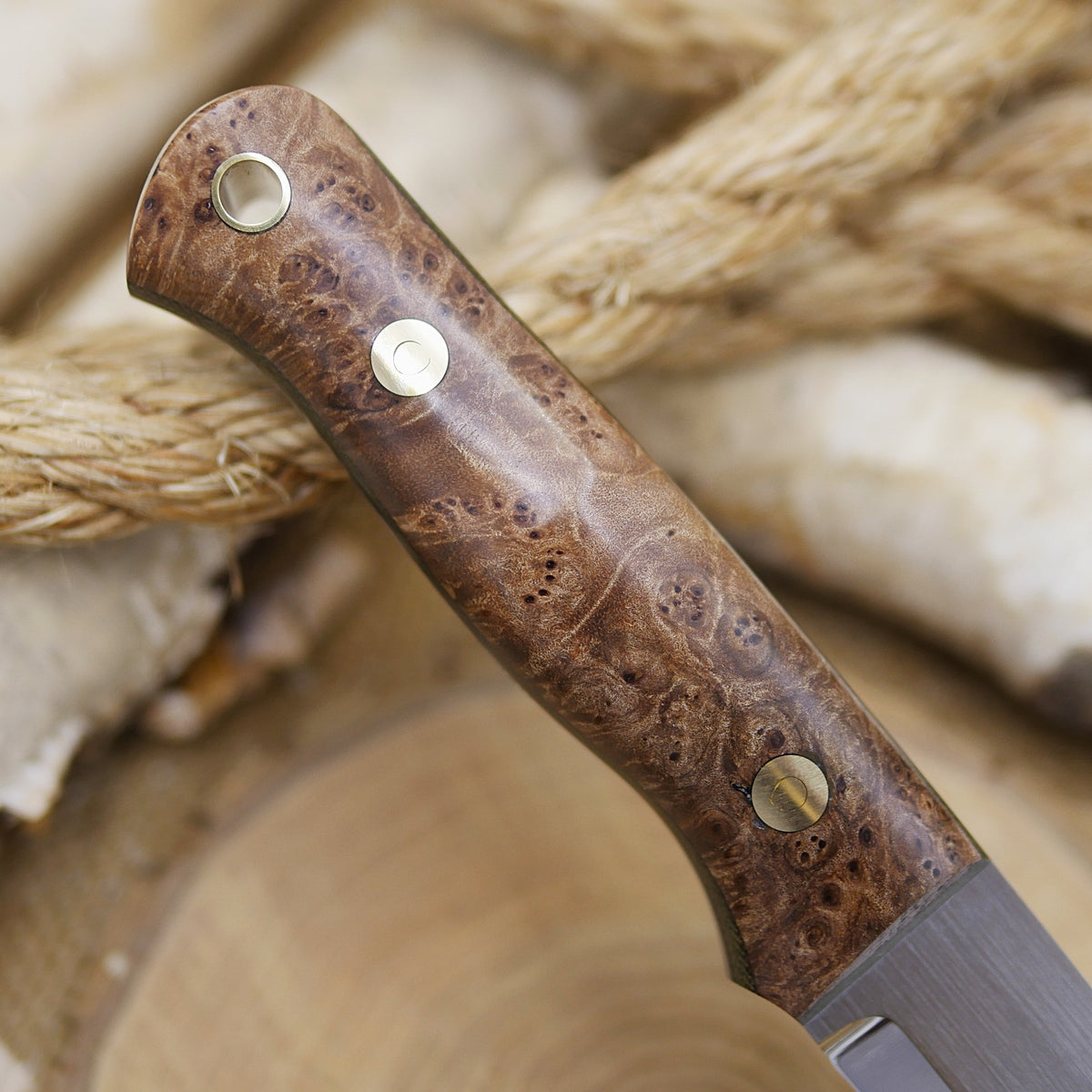 Classic: Maple Burl, Green Canvas Liners