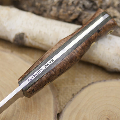 Classic: Maple Burl, Green Canvas Liners