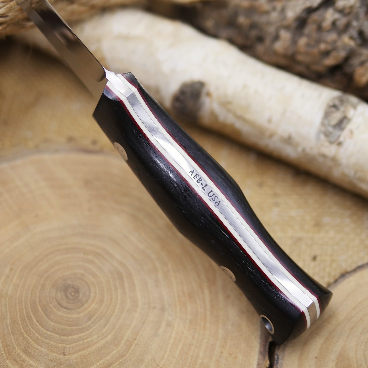 Classic: Saber Convex, Bog Oak, White & Red Liners