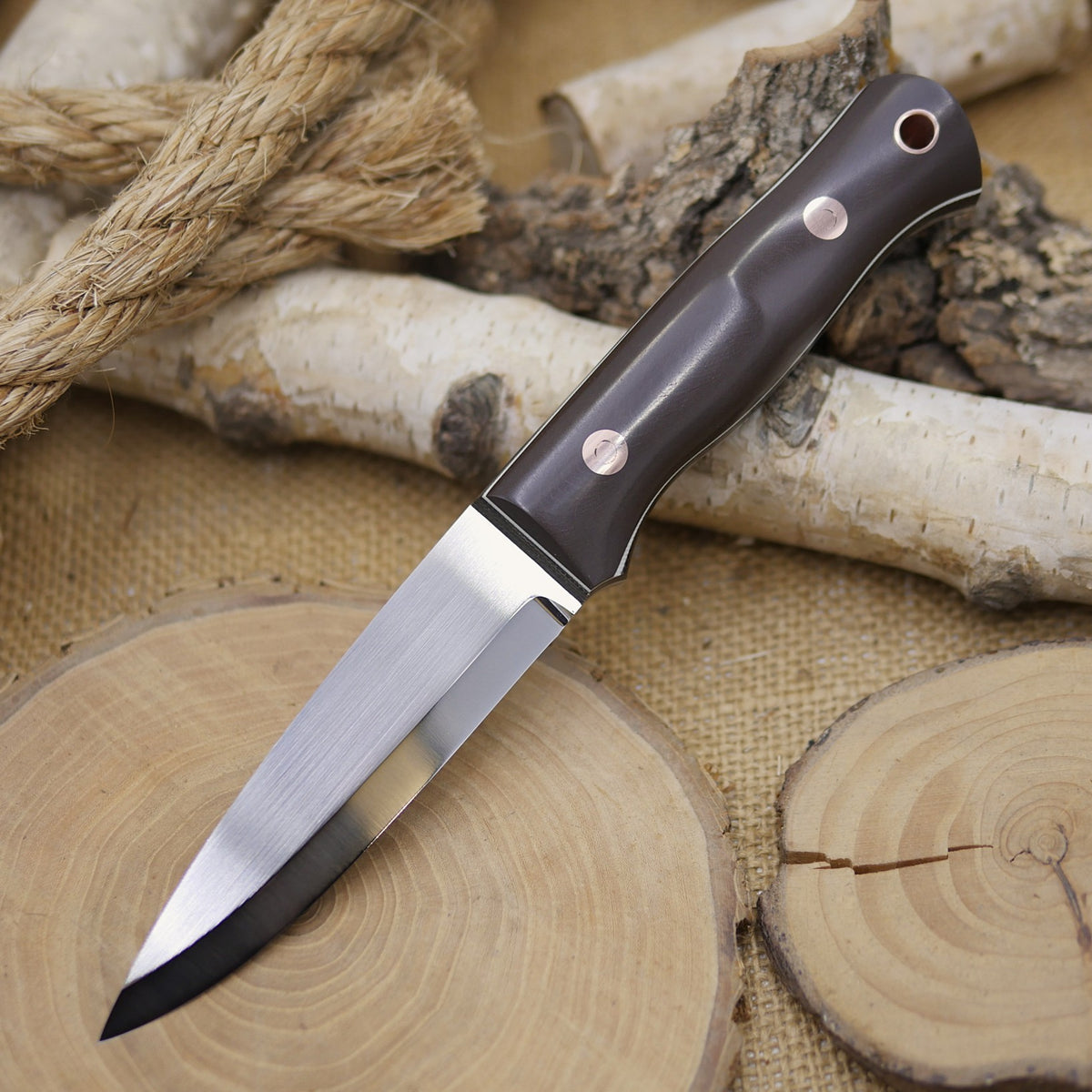 Classic: Rosedale Richlite, Green Canvas & White G10