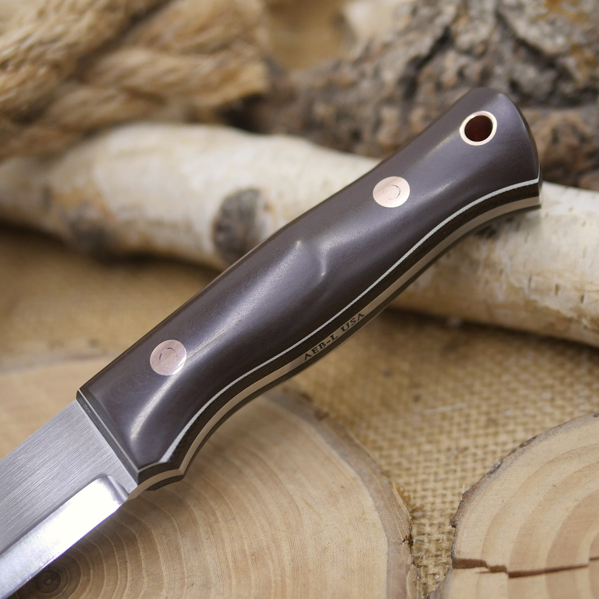 Classic: Rosedale Richlite, Green Canvas & White G10