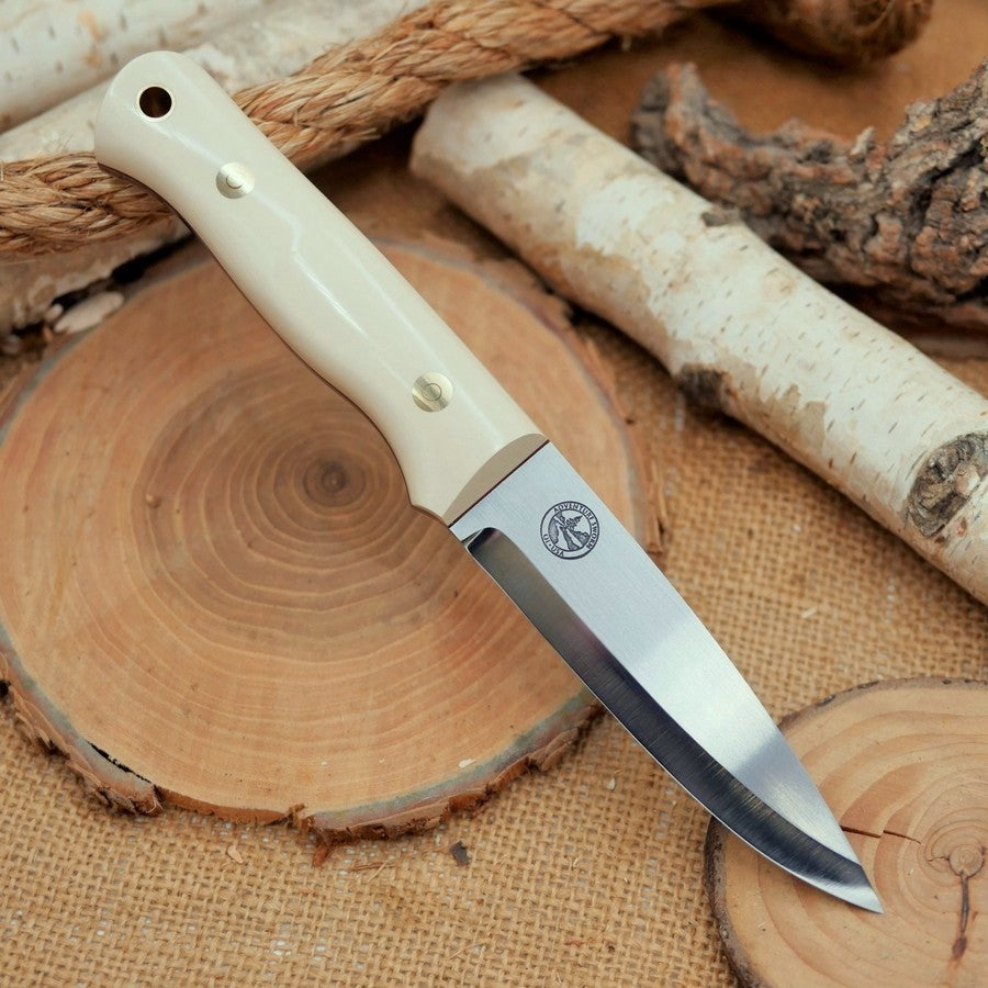 Classic: Ivory Paper Micarta, Cinnamon Liners