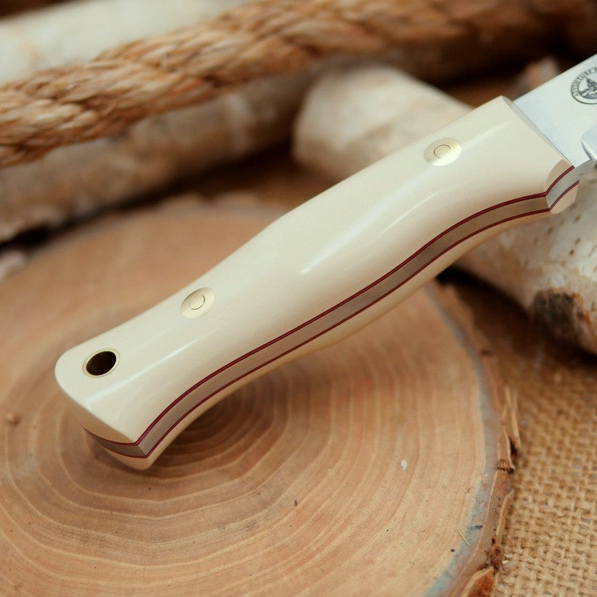 Classic: Ivory Paper Micarta, Cinnamon Liners