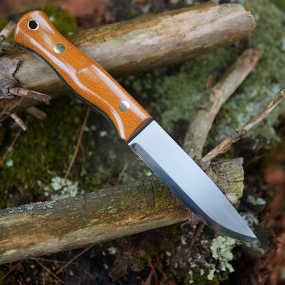 Explorer: Natural Brown Canvas Micarta with Forest Green G10 Liners