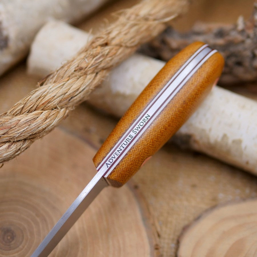 [in stock] Walker: Aged Canvas Micarta & Copper