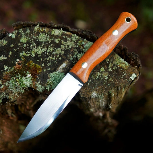Explorer: Natural Brown Canvas Micarta with Forest Green G10 Liners