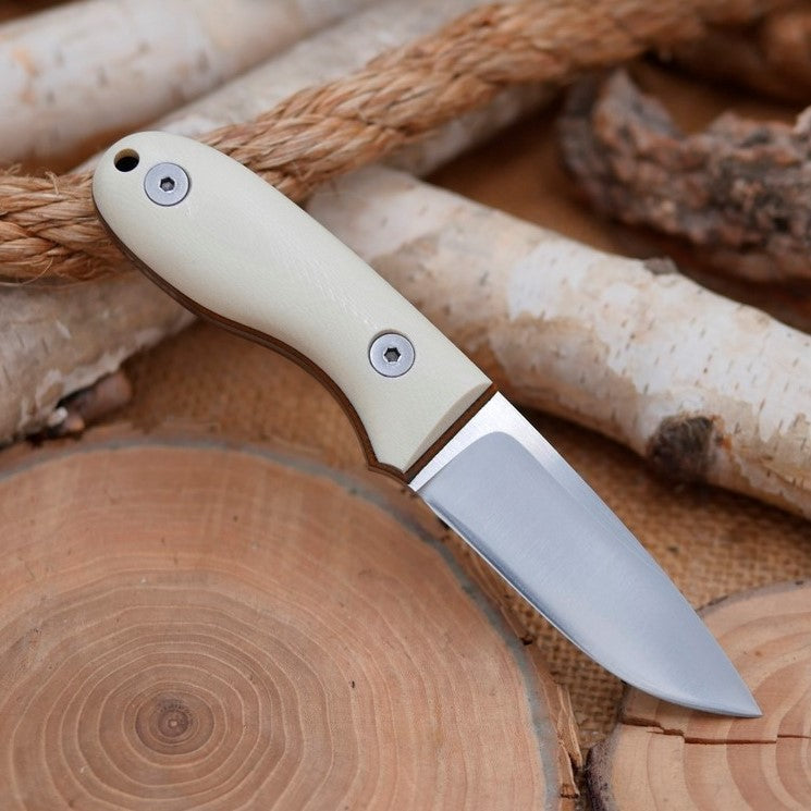 Nomad: Ivory G10 & Brown Canvas Liners