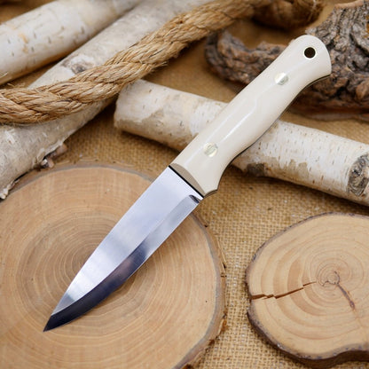 Classic: Ivory Paper Micarta & Black G10 Liners
