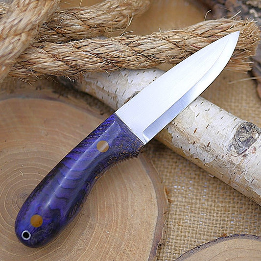 Walker: 3V, Purple Black Ash Burl & Coyote G10