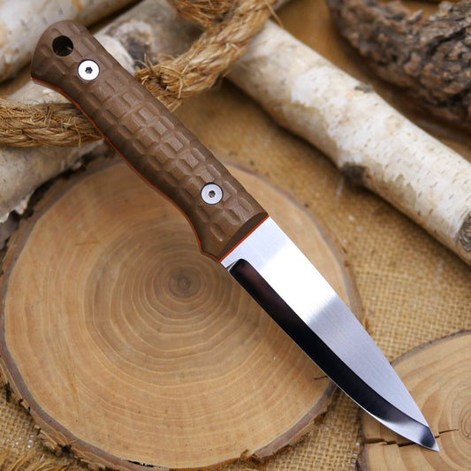 Classic: Frag Pattern, Brown Richlite & Orange G10